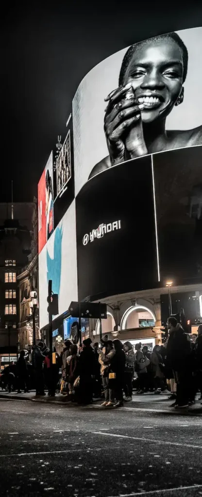 Photographie d'une vidéo publicitaire